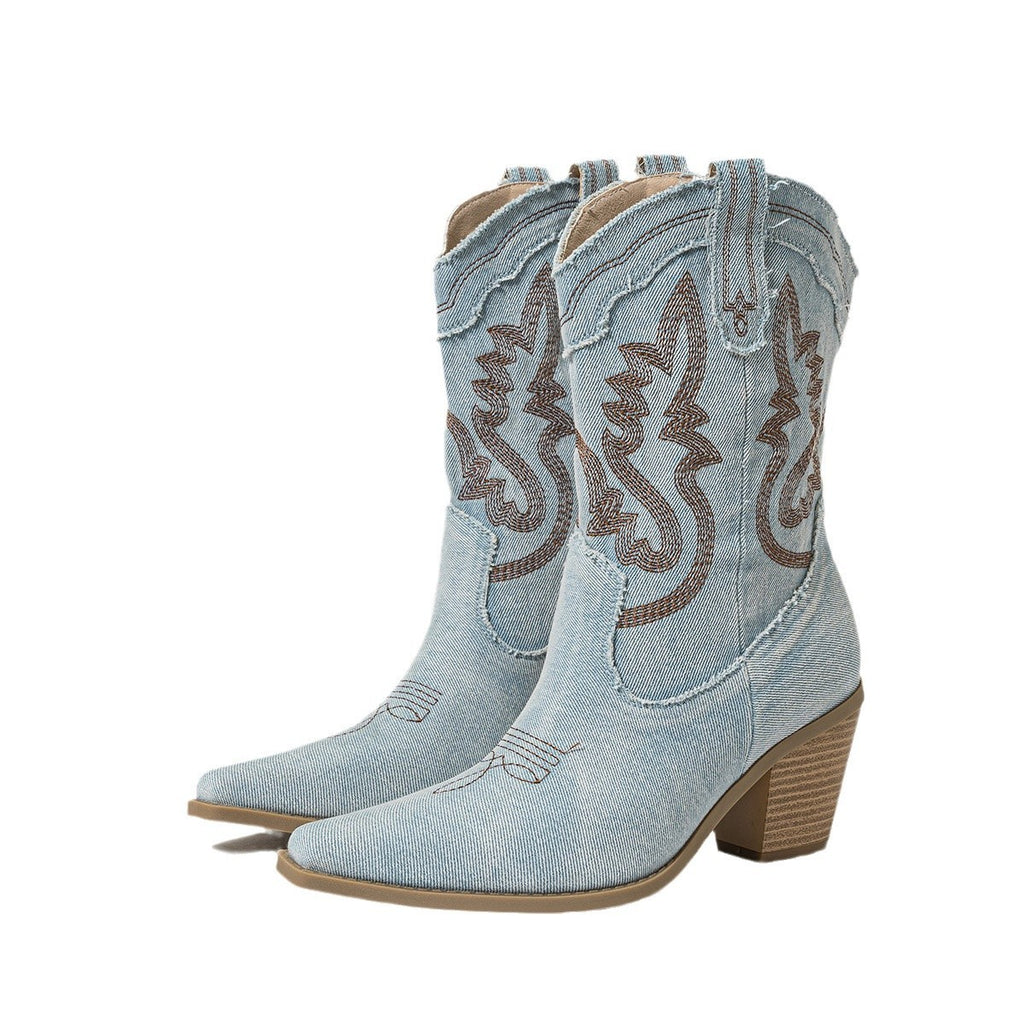 Fashionable Chunky Heel Women's Boots