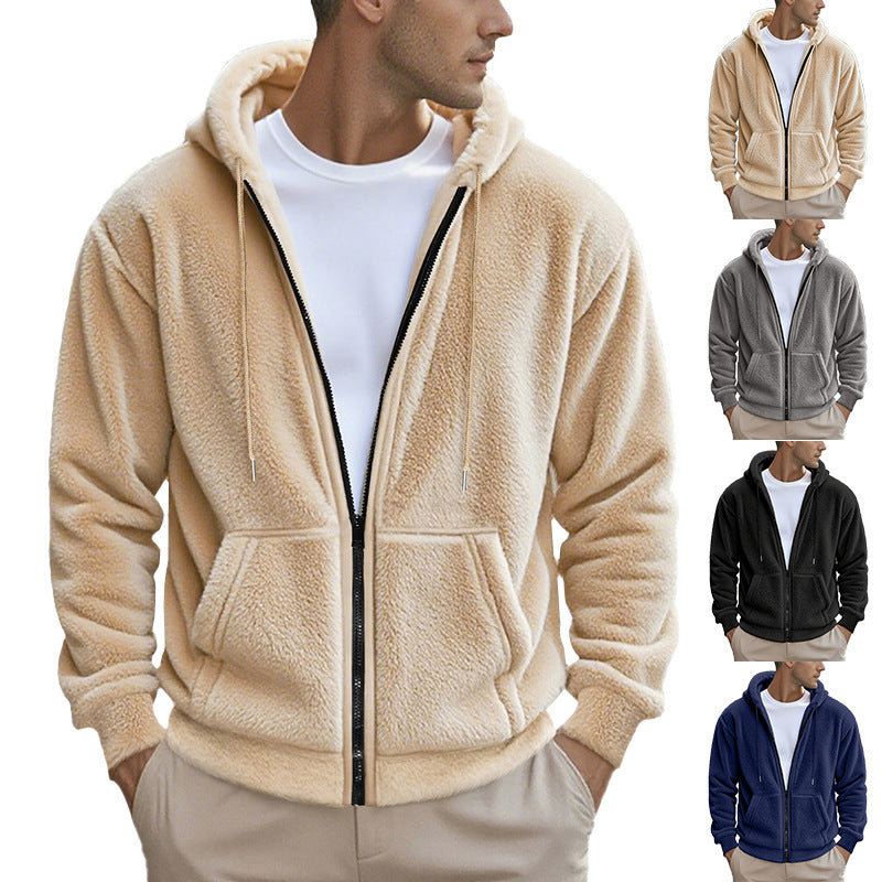 Loose Cardigan Casual Hooded Jacket Sweater Men
