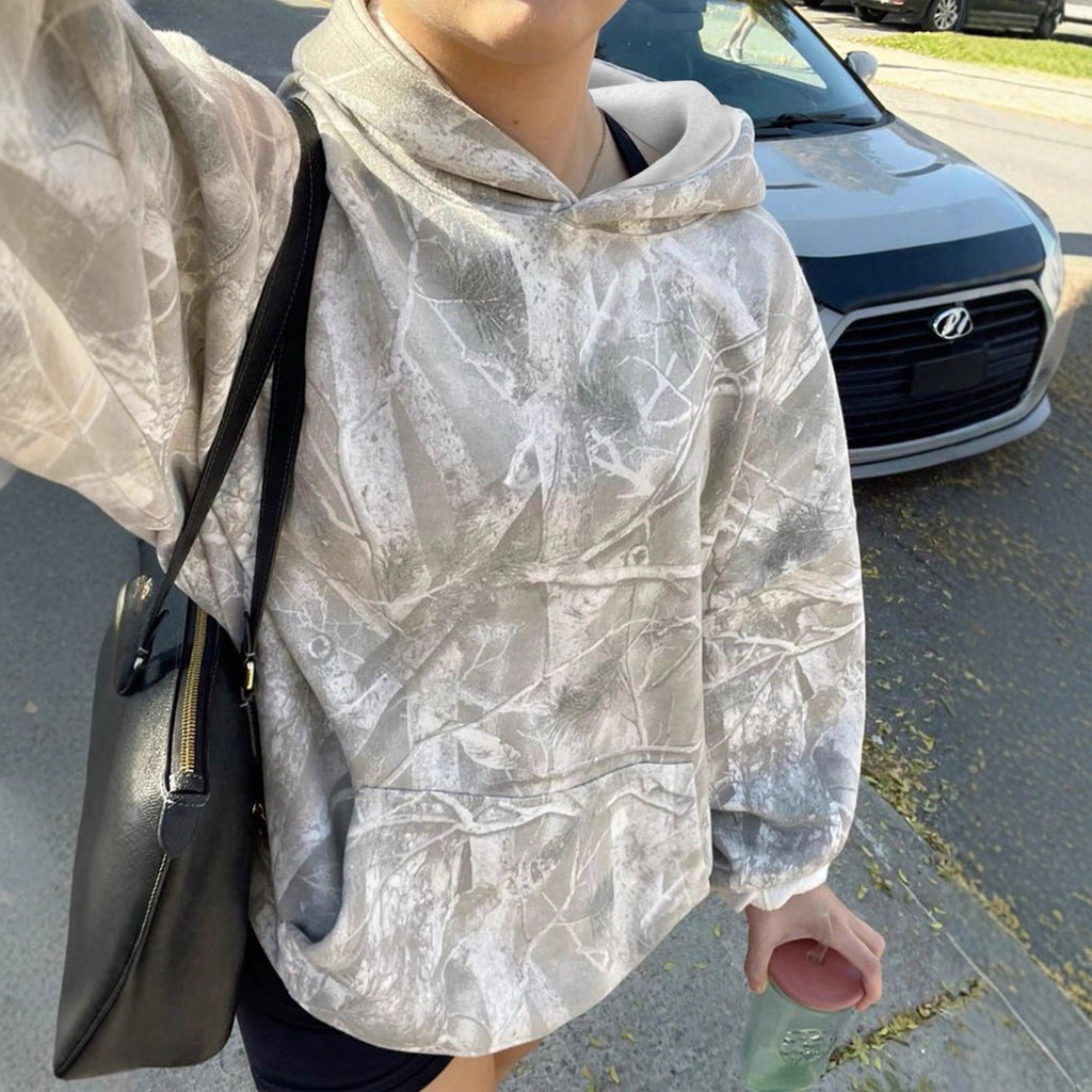 Hoodie Hot Sale Long Sleeve Jungle Maple Leaf Branches