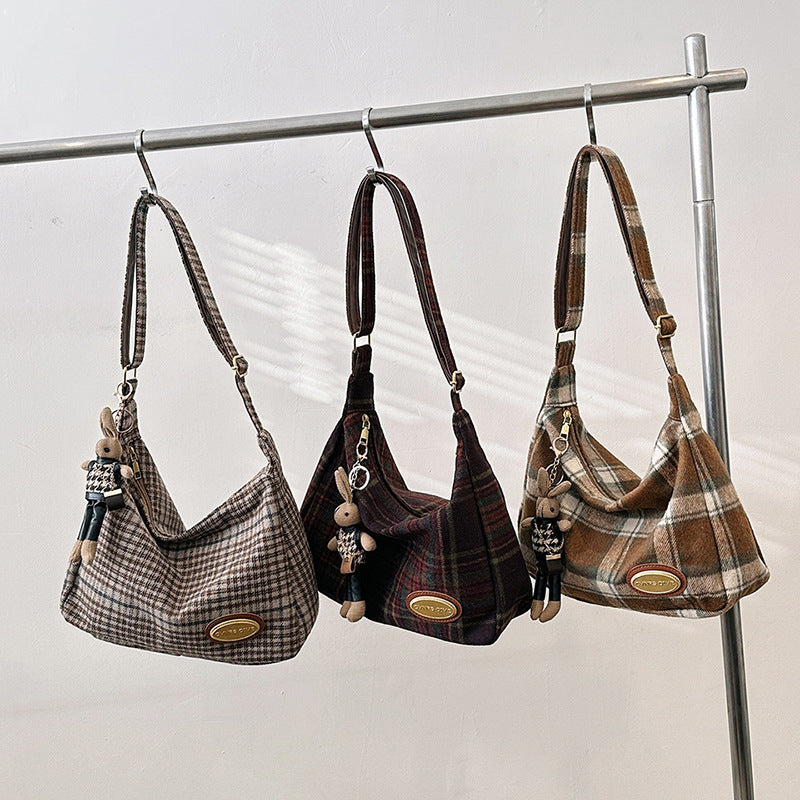 Autumn And Winter Large Capacity Woolen Bag For Women