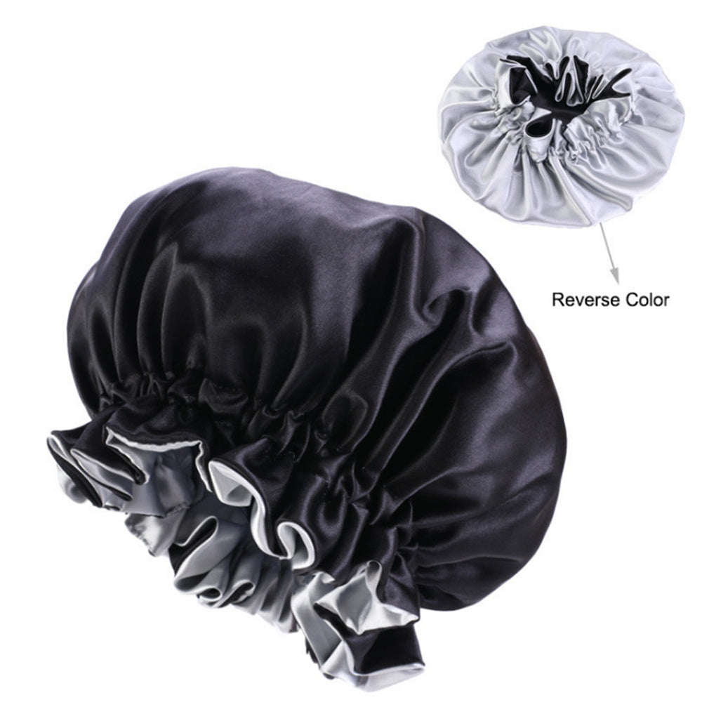 Double Satin Lace Nightcap Extra Large Round