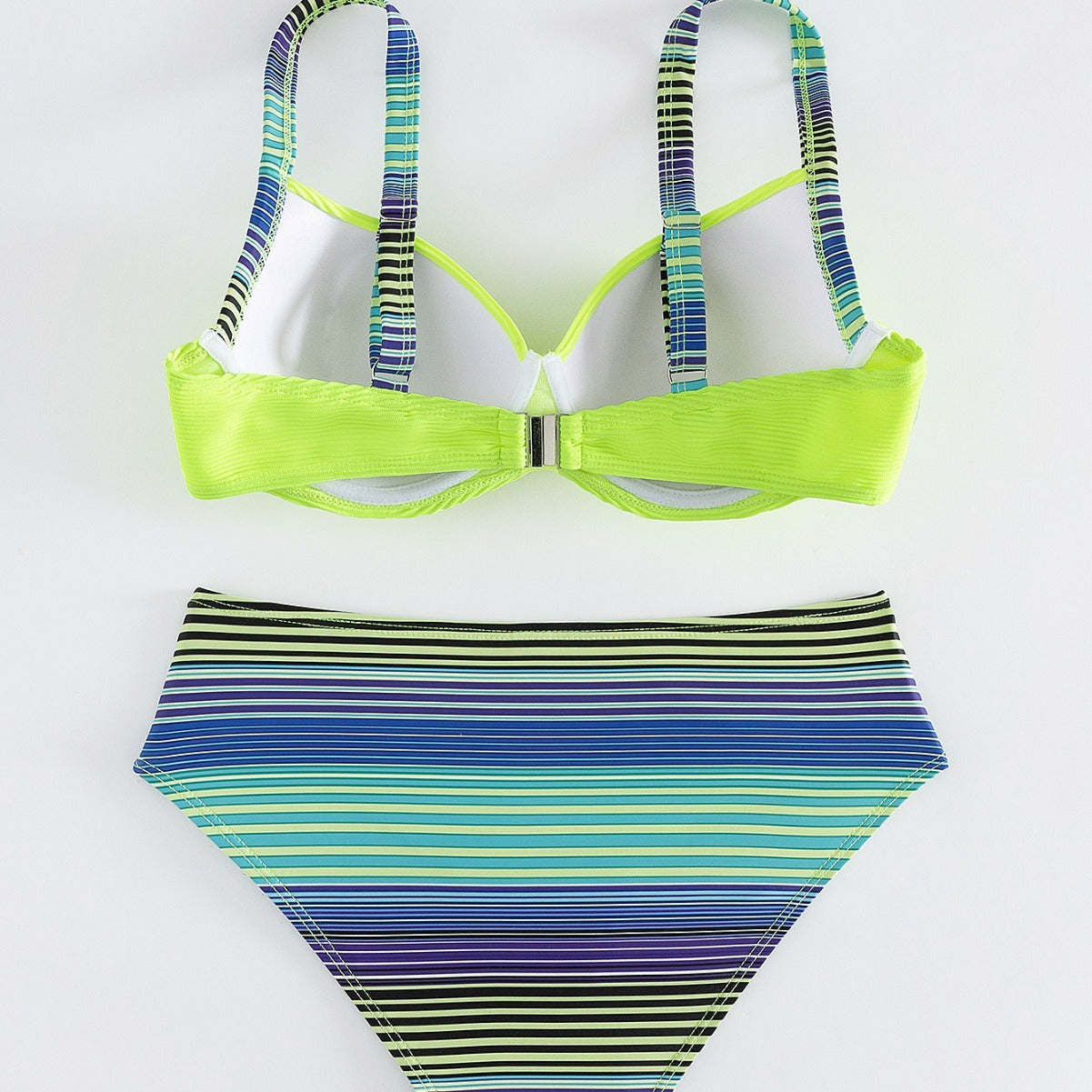 Printed Sexy Halter Bikini Women's Fashion Split