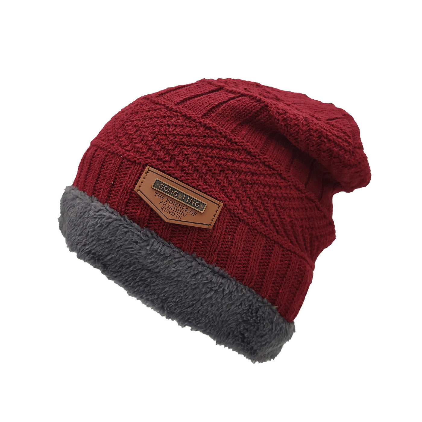Men's And Women's Double-layer Plush Warm Knitting Pullover
