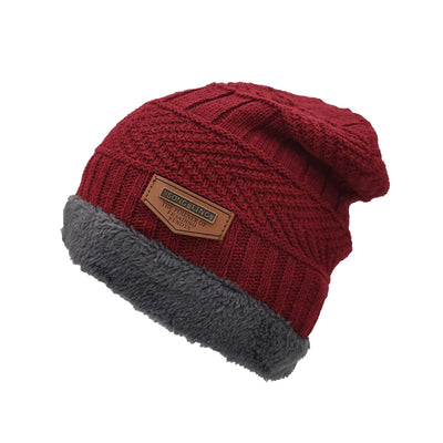 Men's And Women's Double-layer Plush Warm Knitting Pullover