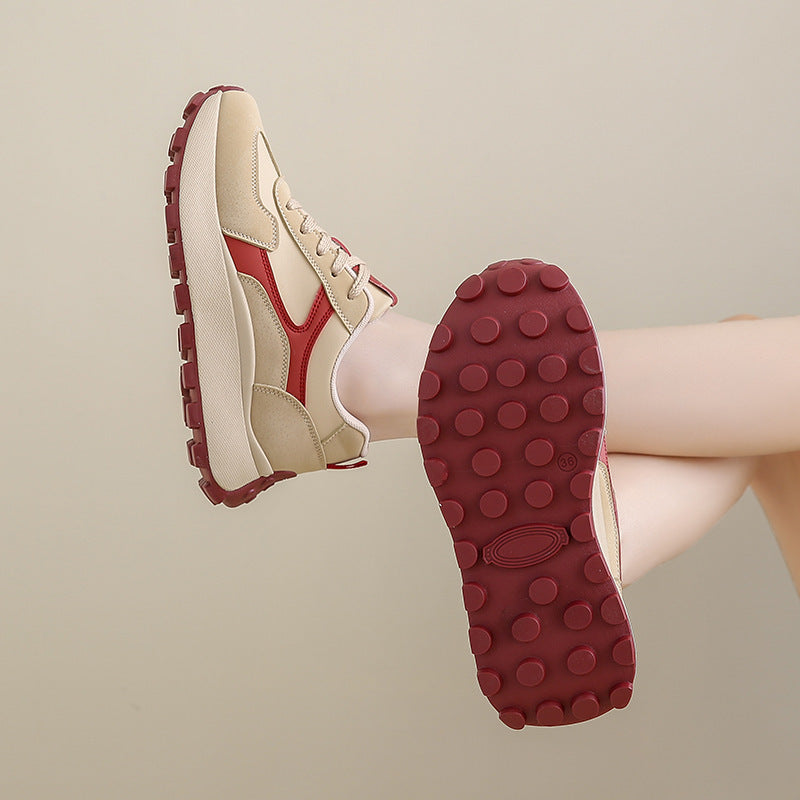 Spring Student Sports Running Leisure Platform Height Increasing Shoes