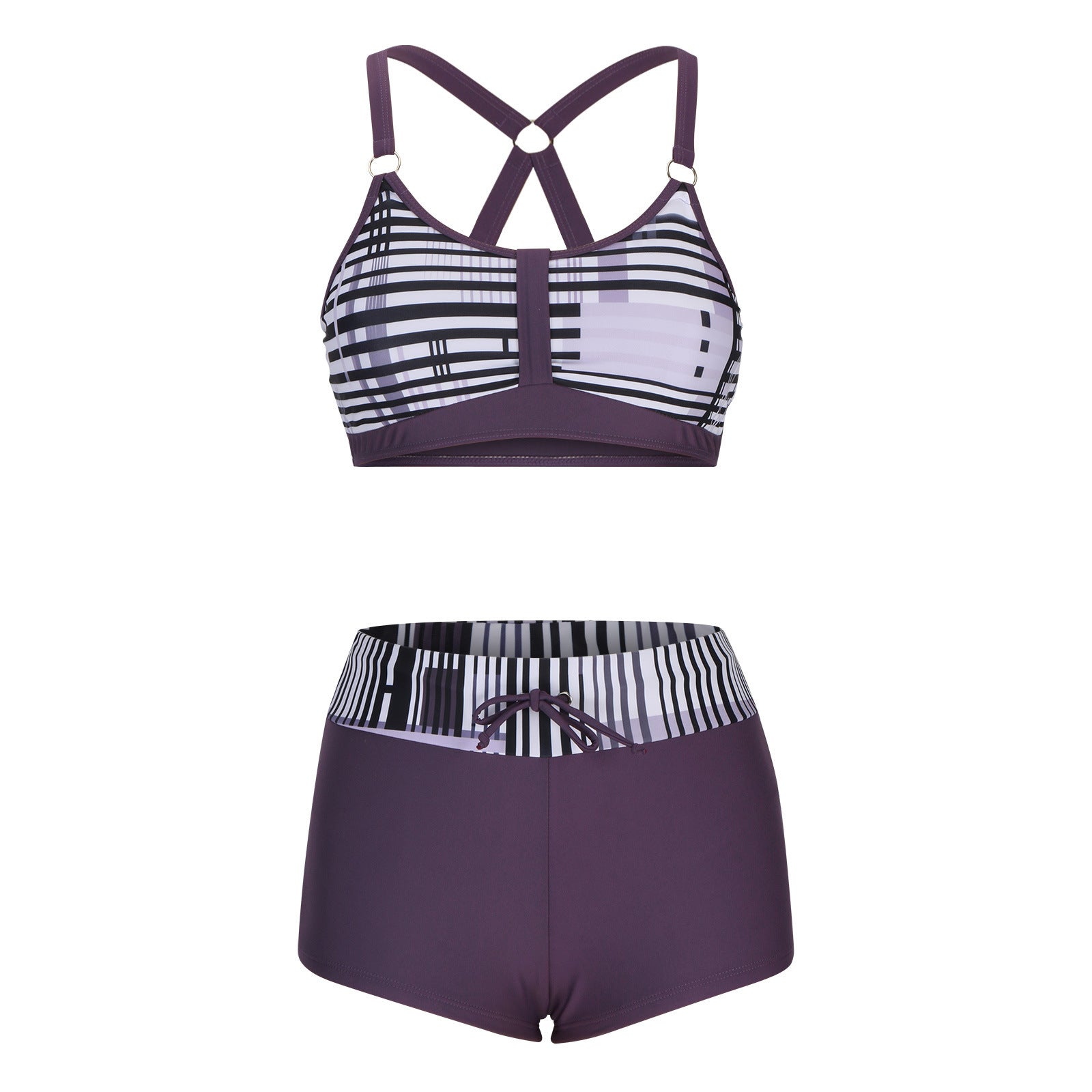 New Women's Printed Split Bikini Swimsuit