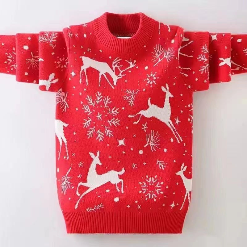 Autumn And Winter Christmas Couple Theme Sweater Women