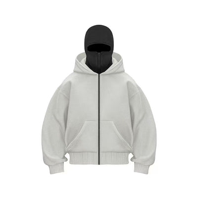 New European And American Autumn Spring Hooded Loose Cardigan Baseball Uniform Men