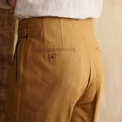 Men's Summer High Waist Straight Casual Trousers