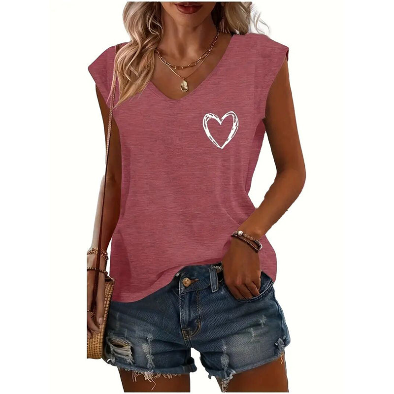 Women's 2-Pack Graphic Tees, Funny Print Short Sleeve Casual Summer Tops