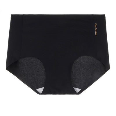 Ice Silk Underwear For Women Traceless Mid Waist Cotton Crotch Antibacterial
