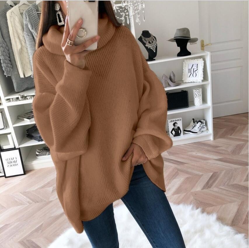 Solid Turtleneck Sweater