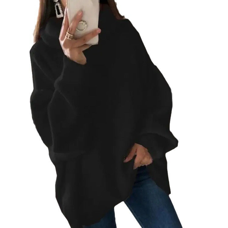 Solid Turtleneck Sweater