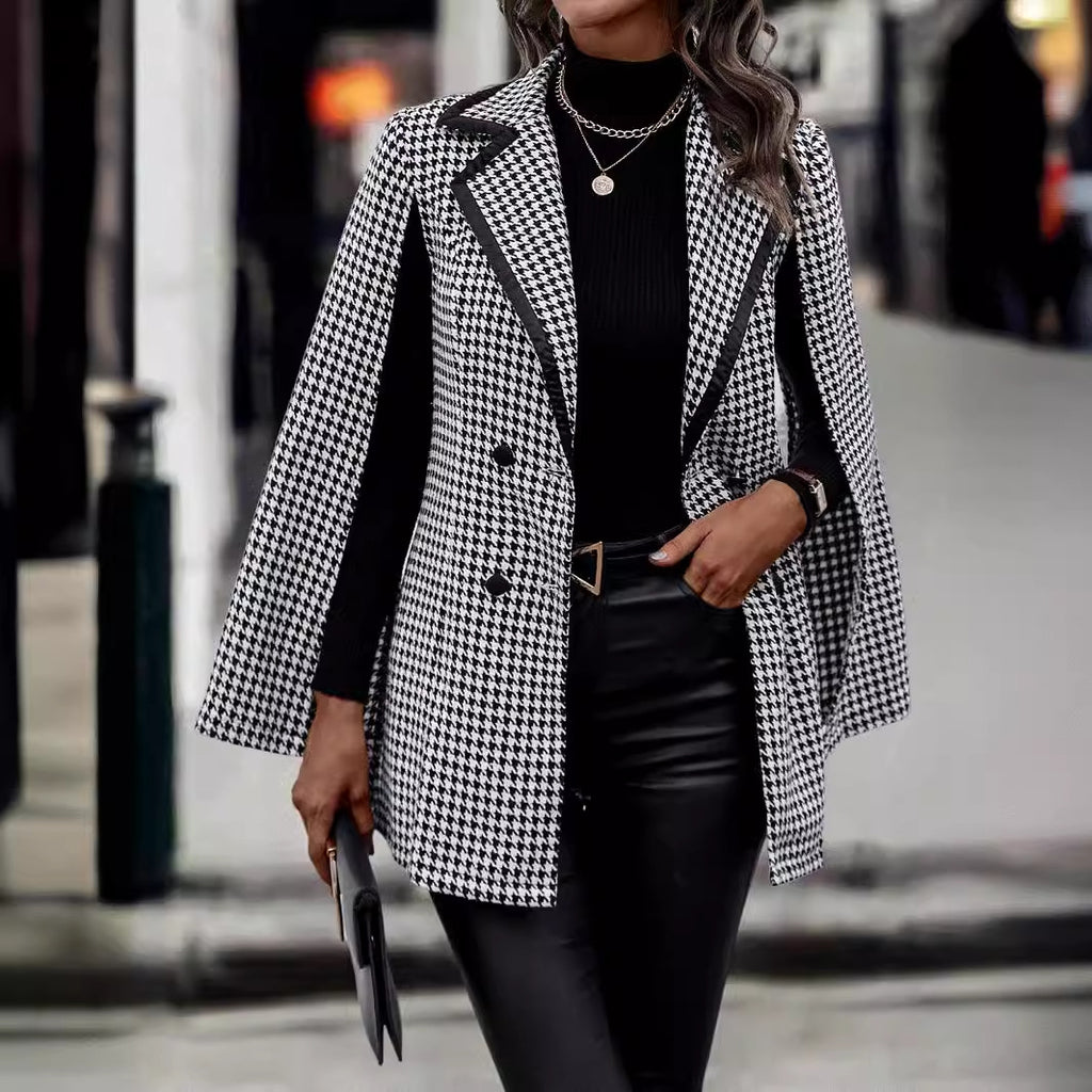 Women's Suit Jacket Split Long Sleeve Commuting Elegant