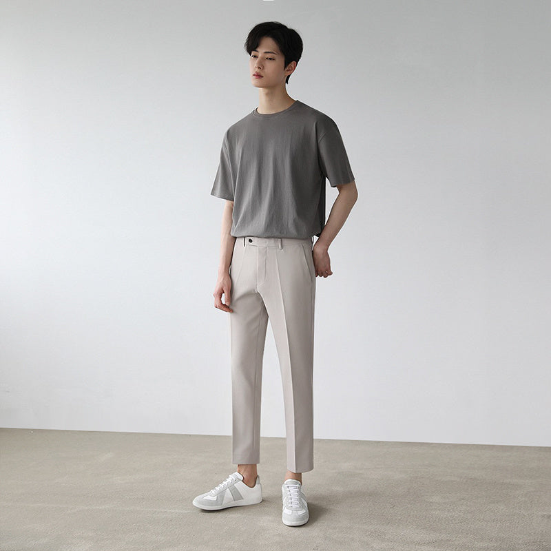 Korean Style Trendy Trousers Drape Casual Pants