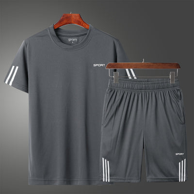 Summer Short-Sleeved Suit Men's Thin Section Breathable New Casual T-Shirt Clothes Men's Trend Summer T-Shirt