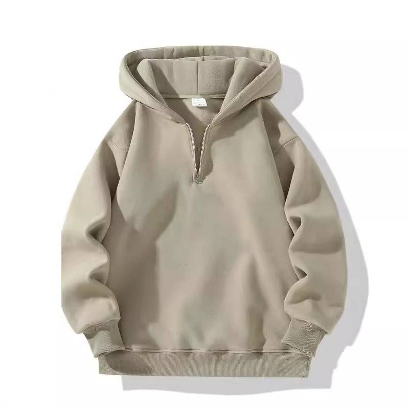 Autumn And Winter Men's Zipper Hoodie Loose Sports Sweater