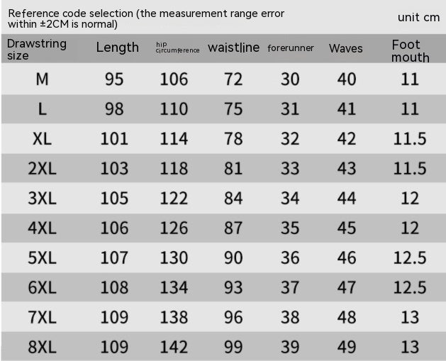 Men's Winter New Elastic Waist Down Wadded Trousers