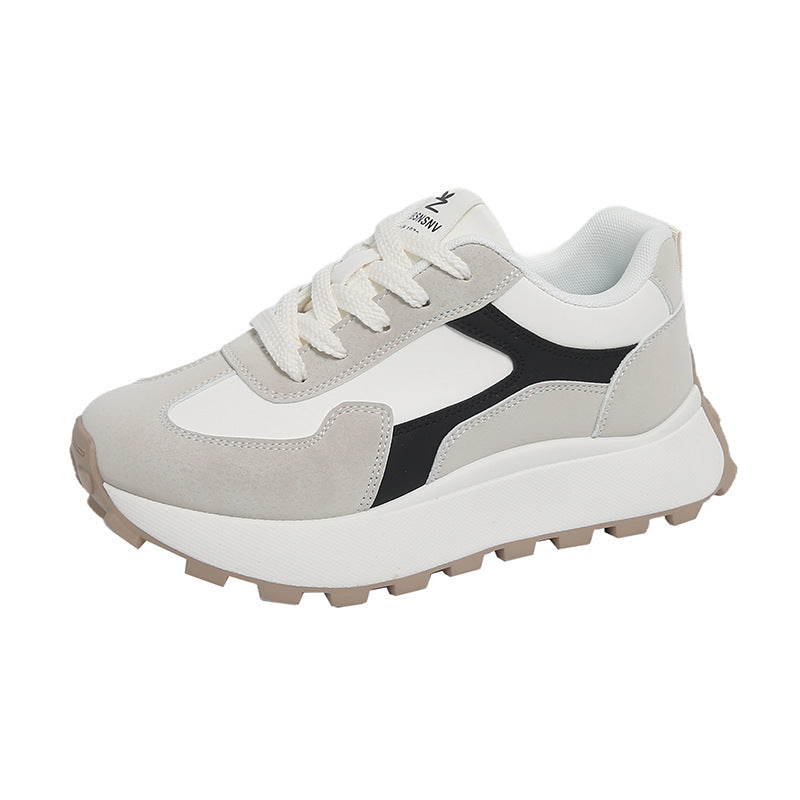 Spring Student Sports Running Leisure Platform Height Increasing Shoes