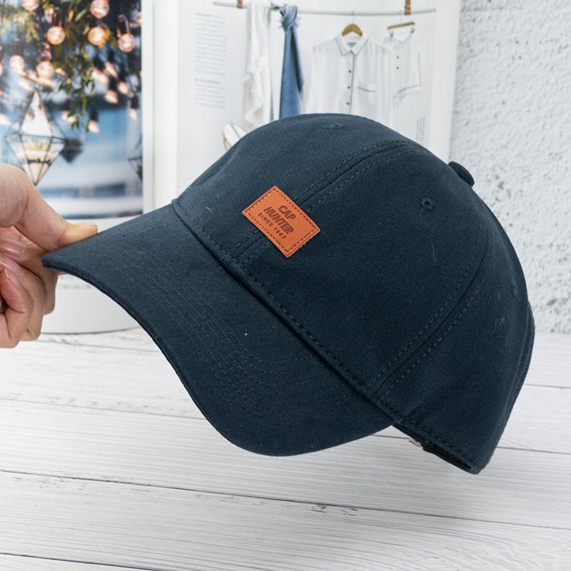 Men's And Women's Fashionable And Simple Cotton Soft Top Baseball Hat