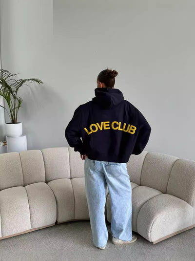 Women's Trendy Sports Fashion Leisure Pullover Hoodie Couple Sweater