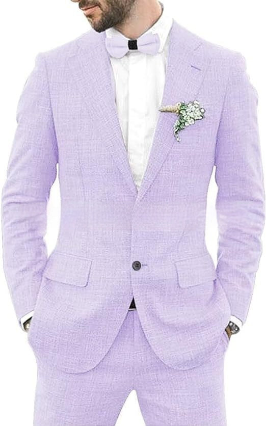 Men's Suit Wedding Party Suit Slim Fit Casual Coat Trousers