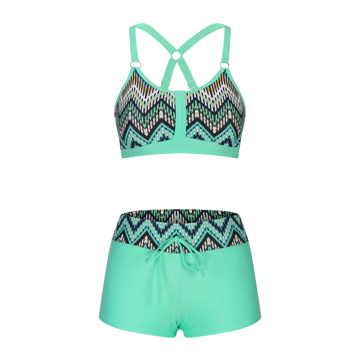 New Women's Printed Split Bikini Swimsuit