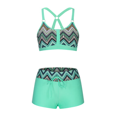 New Women's Printed Split Bikini Swimsuit