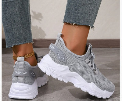 Flyknit Mesh Women's Thin Breathable Sports Casual Shoes