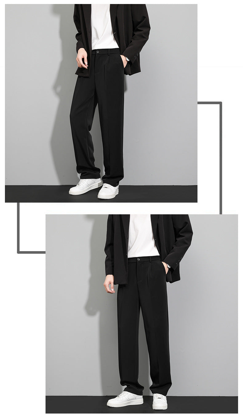Ice Silk Leisure Summer Men's Slim Trousers