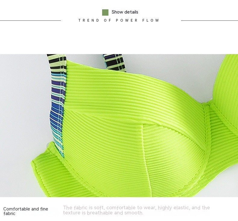 Printed Sexy Halter Bikini Women's Fashion Split