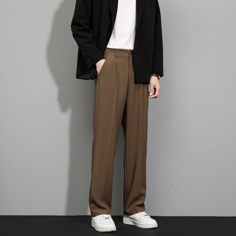 Ice Silk Leisure Summer Men's Slim Trousers