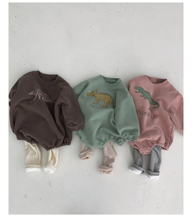 Jumpsuit Men And Women Baby Fleece Cotton Sweater Bag Fart Romper