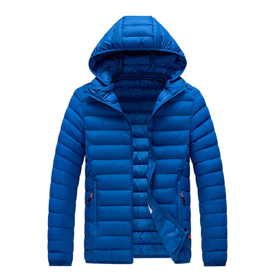 Slim-fit Lightweight Cotton-padded Plus Size Multi-color Down Jacket