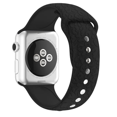 Laser Embossed Silicone Leopard Print Silicone Strap