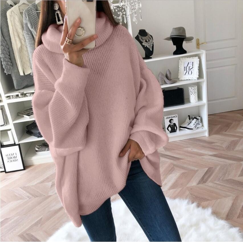 Solid Turtleneck Sweater