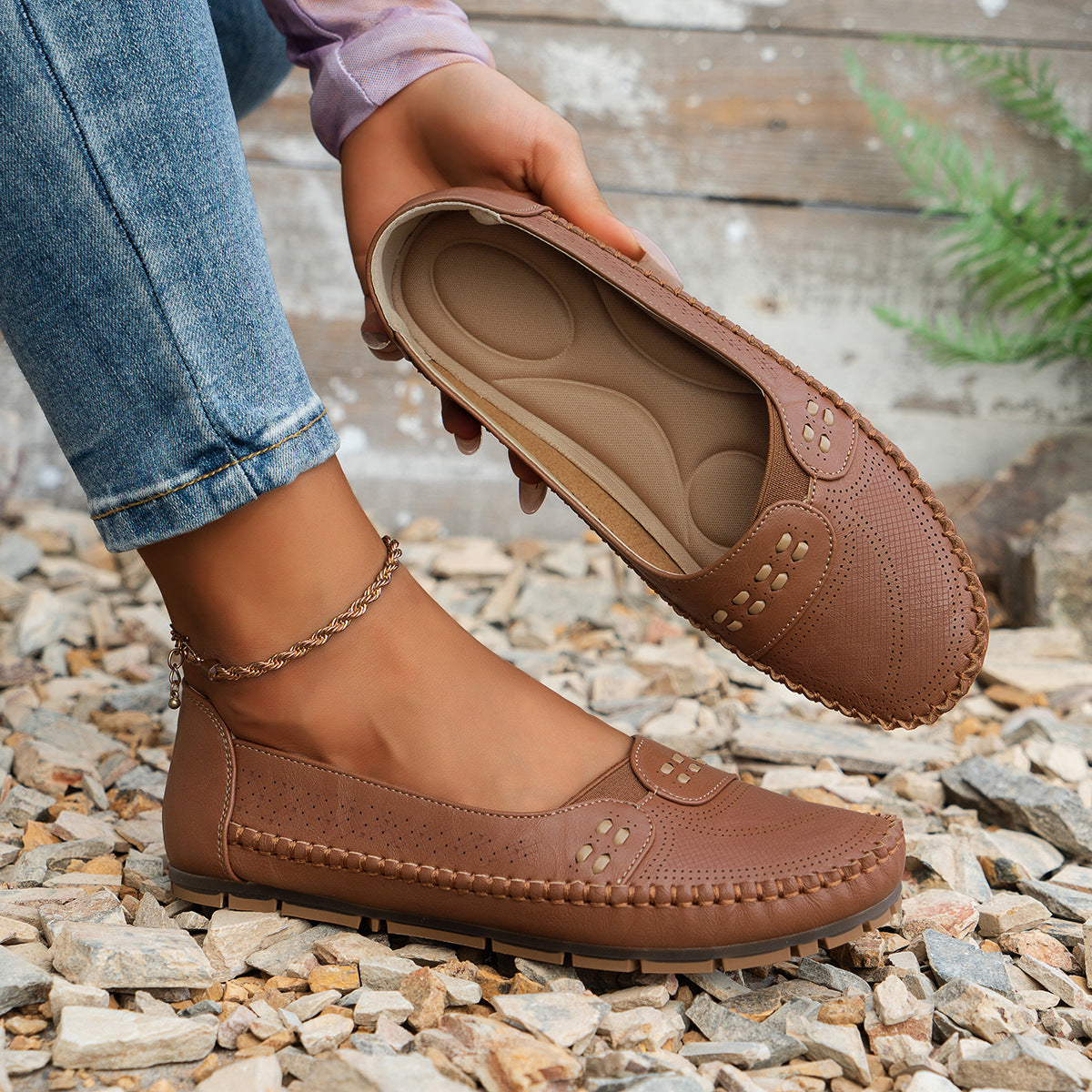 Suture Laser Women's Flat Loafers