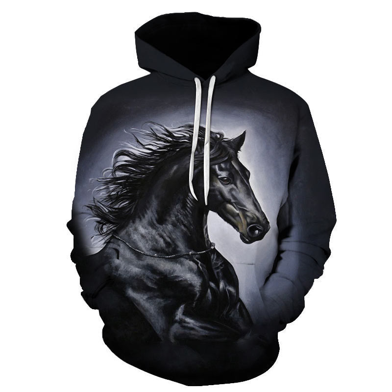 Men's Thermal Transfer 3D Dog Hoodie Coat