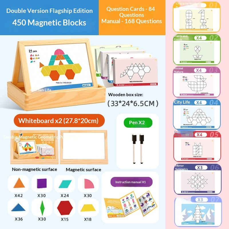 Tangram Puzzle For Kids Educational Toy To Enhance Logical Building Blocks For Babies