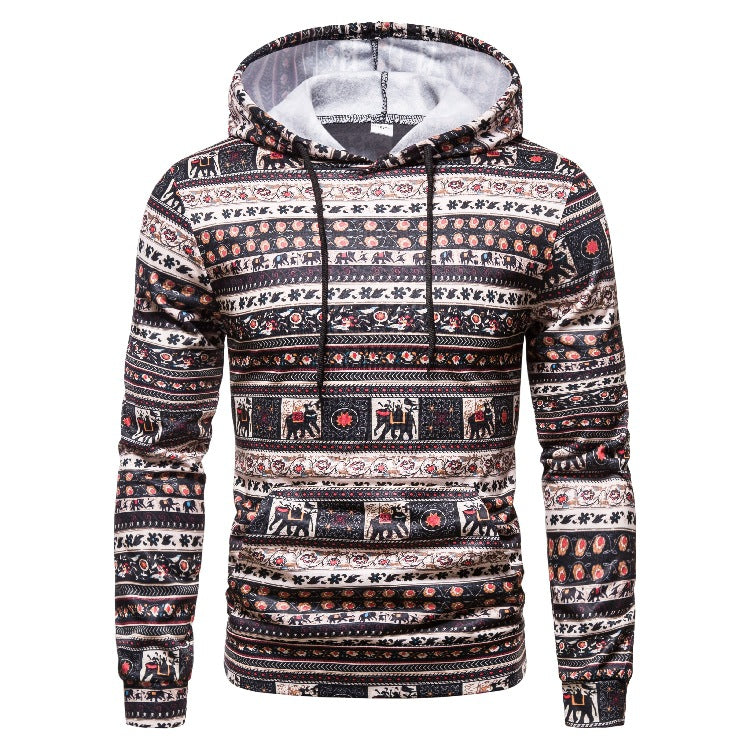 Fashion Men's Hooded Sweater Casual Jacket