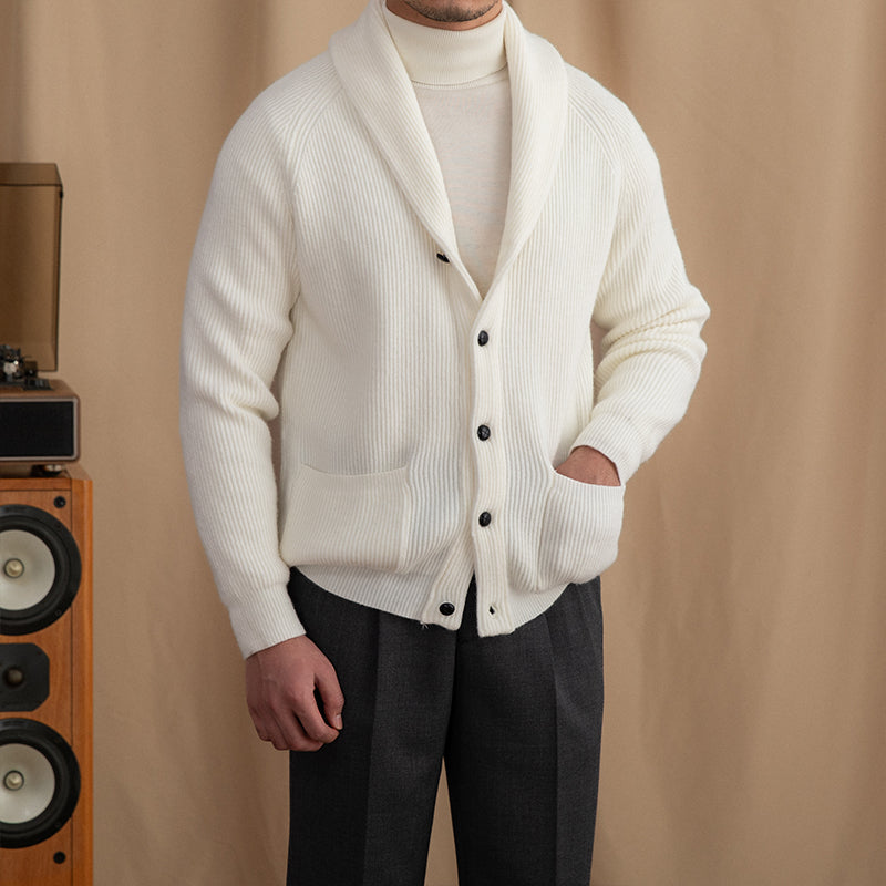 Thick Vintage Knitted Cardigan For Men Retro