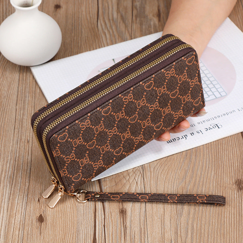 Long Wallet Clutch Mobile Phone Bag Coin Purse Zipper Bag Wallet