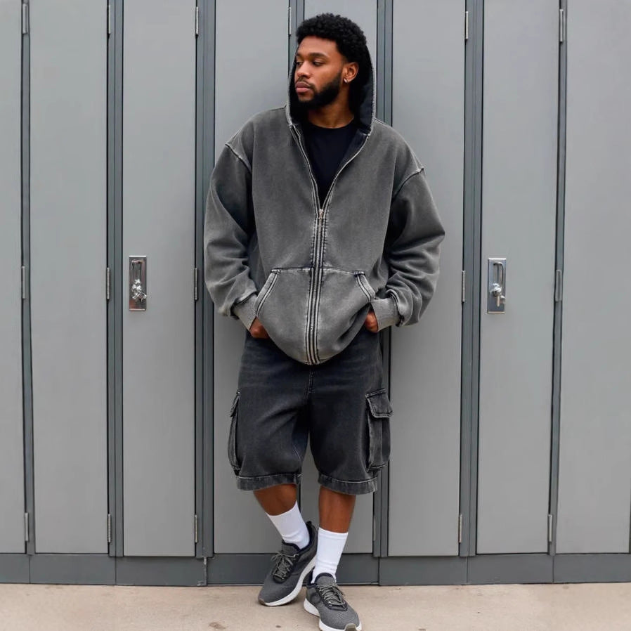 European And American Men's Loose Hoodie