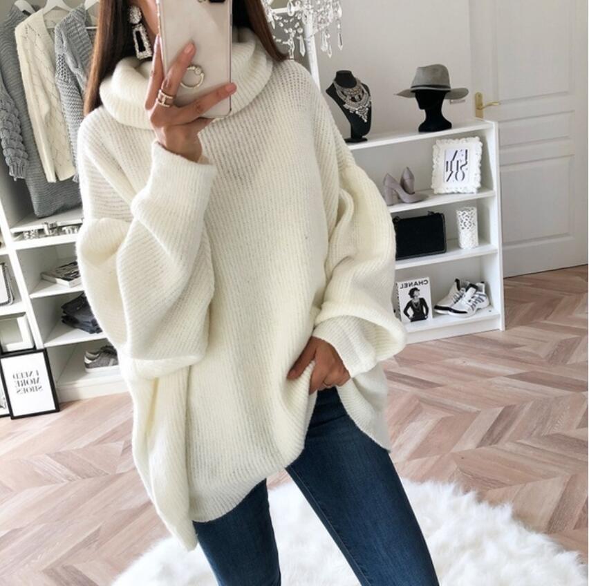 Solid Turtleneck Sweater