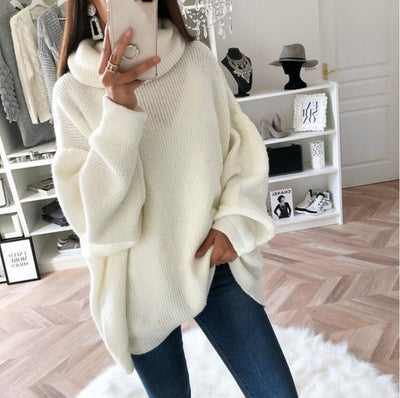 Solid Turtleneck Sweater