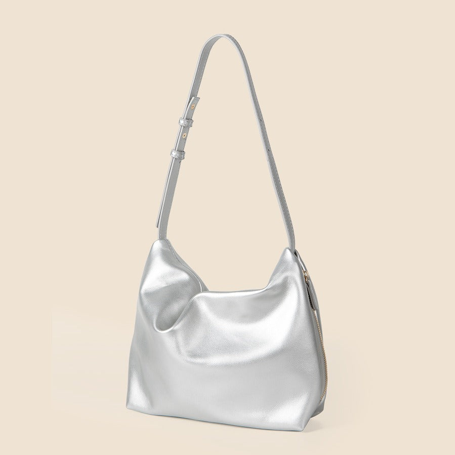 Simple Women's Soft Leather Shoulder Bag Large Capacity