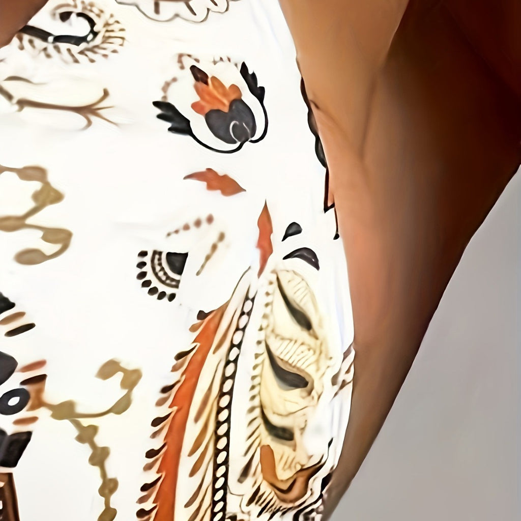 Digital Printing Triangle Sexy Conservative Strap One-piece Swimsuit For Women