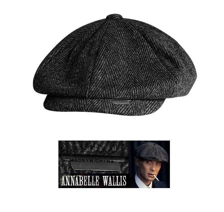 Razor Party Octagonal Blade British Retro Yuppie Shelby Peaked Cap