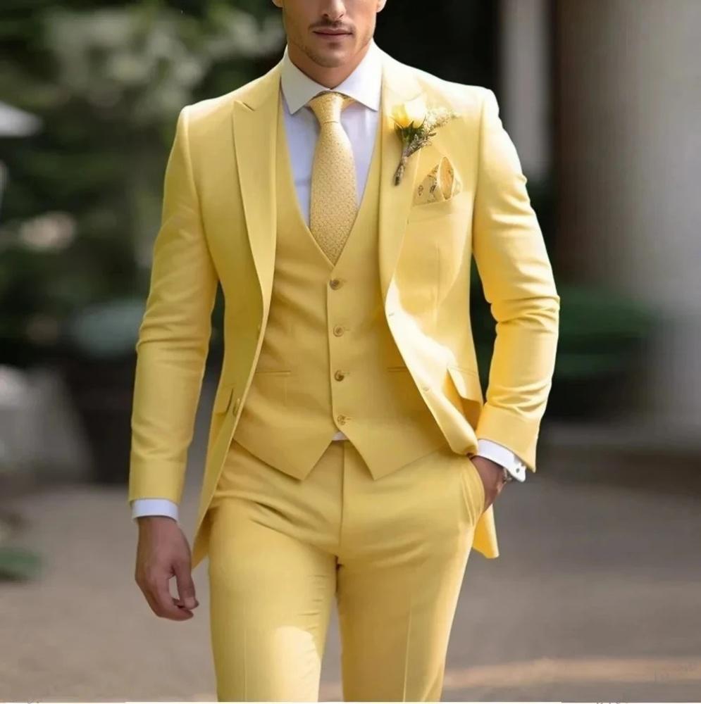 Men's High Sense Temperament Banquet Business Slim Fit Fashion Men's Suit