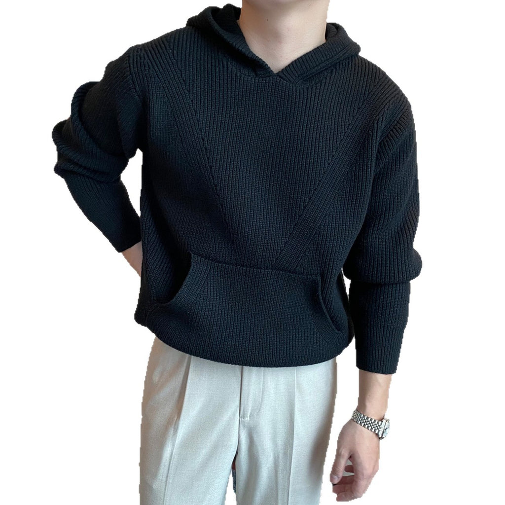 New Korean Style Personality Hooded Sweater Men